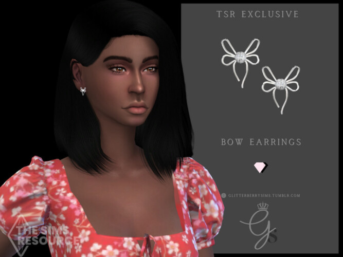 Bow Earrings By Glitterberryfly