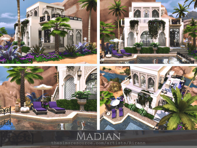 Sims 4 Madian house by Rirann at TSR
