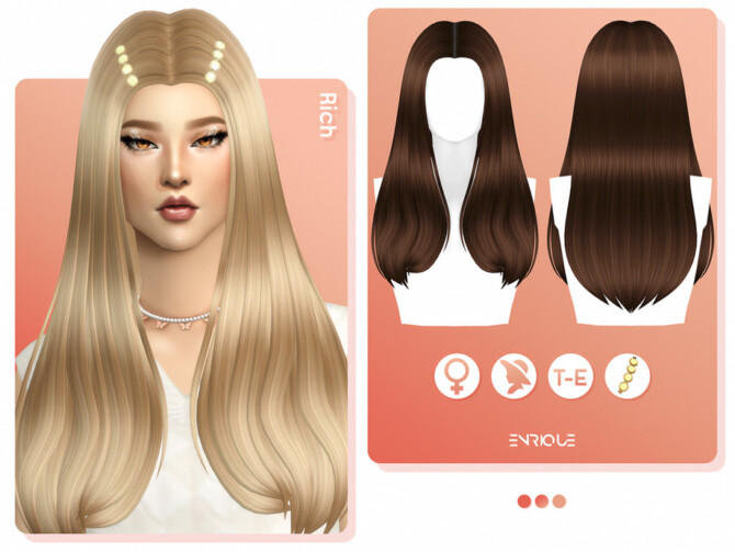 Sims 4 Rich Hairstyle by EnriqueS4 at TSR