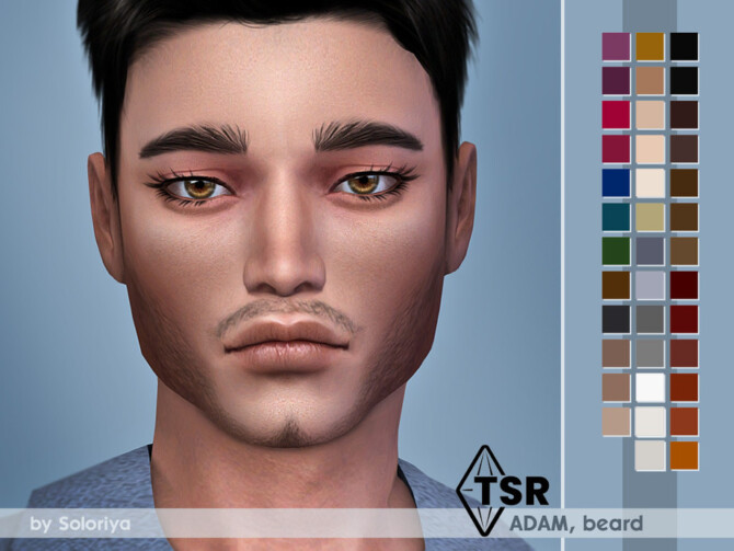 Sims 4 Beard Adam by soloriya at TSR