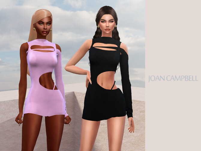 Sims 4 Samira dress by Joan Campbell Beauty at TSR