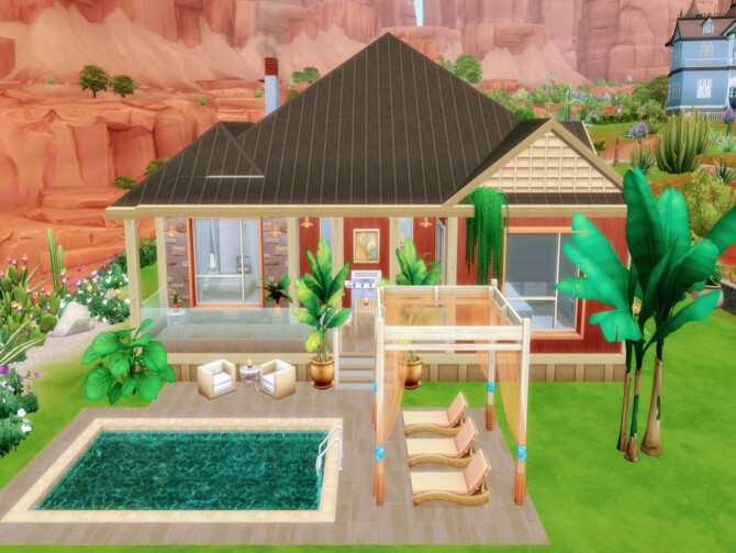 Sims 4 Arizona house by LJaneP6 at TSR