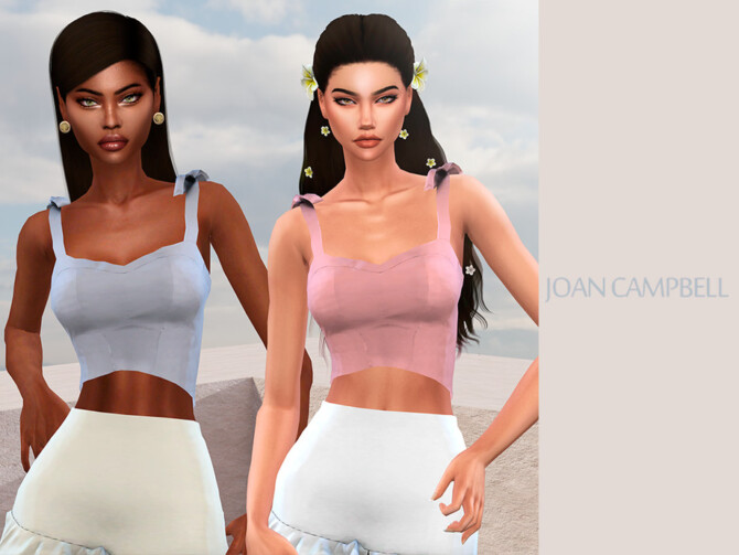 Sims 4 Olivia Top by Joan Campbell Beauty at TSR