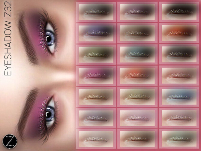 Sims 4 EYESHADOW Z32 by ZENX at TSR