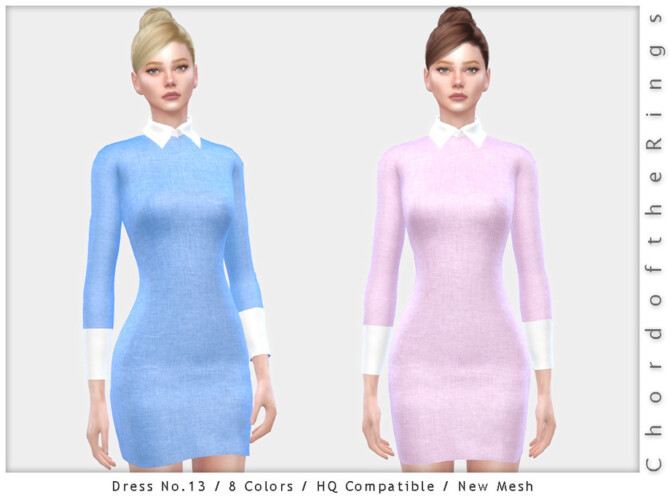Sims 4 Dress No.13 by ChordoftheRings at TSR