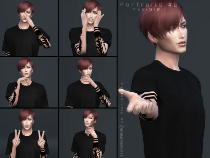 Sims 4 Portraits #2 (Pose Pack) by YaniSim at TSR