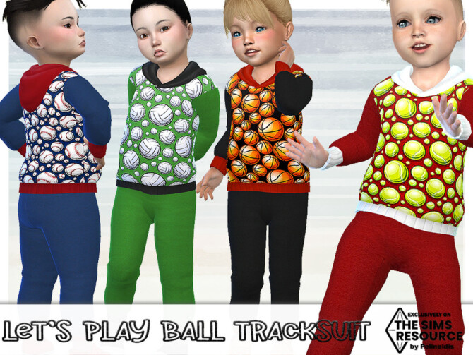 Sims 4 Lets Play Ball Tracksuit by Pelineldis at TSR
