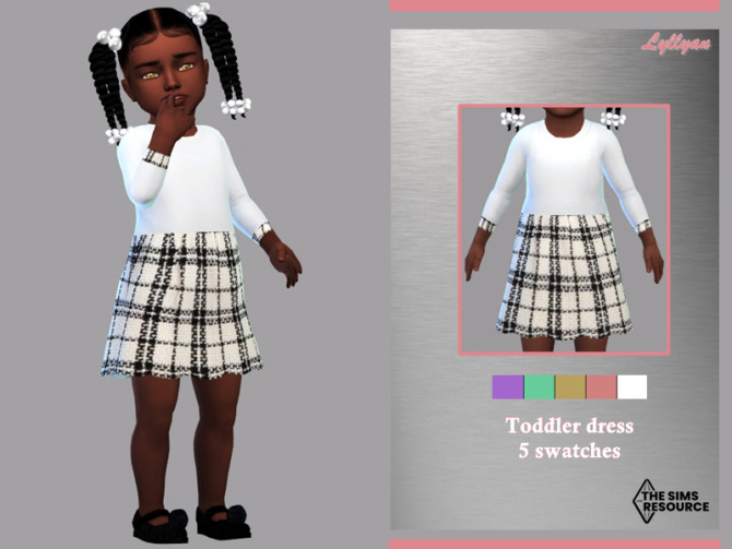 Sims 4 Toddler dress Susy by LYLLYAN at TSR