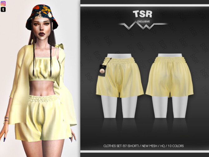 Sims 4 Clothes SET 137 (SHORTS) BD495 by busra tr at TSR