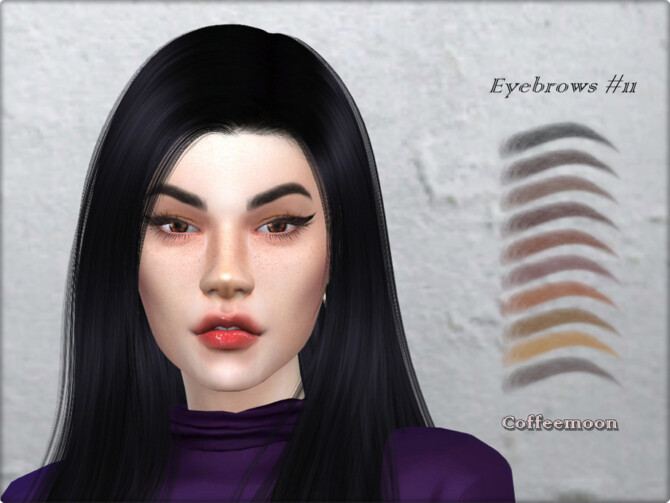 Sims 4 Eyebrows #11 by Coffeemoon at TSR
