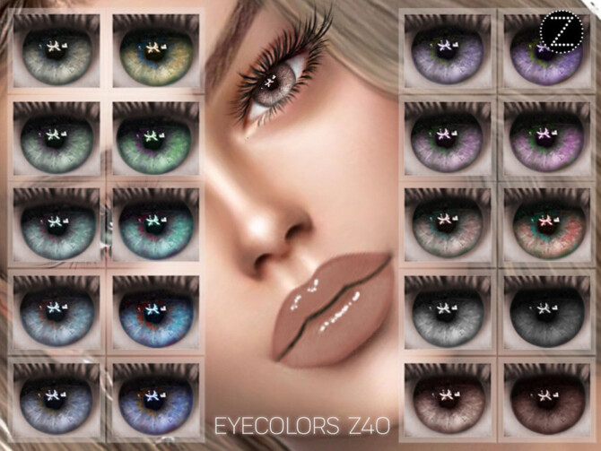 Sims 4 EYECOLORS Z40 by ZENX at TSR
