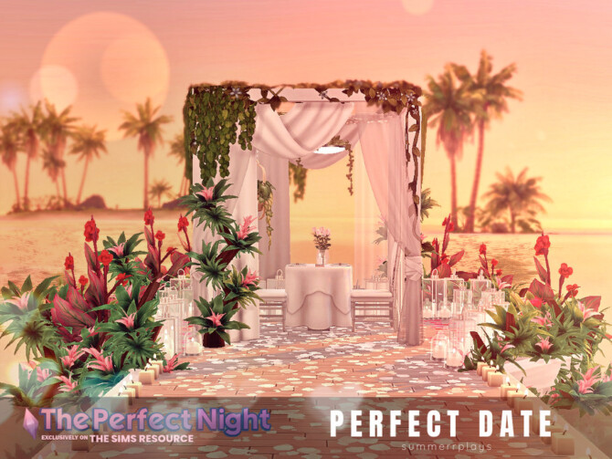 Sims 4 Perfect Dinner Date by Summerr Plays at TSR