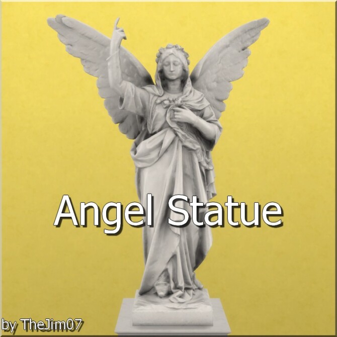 Sims 4 Angel Statue by TheJim07 at Mod The Sims 4