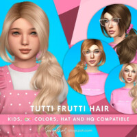 Tutti Frutti Hair For Kids By Sonyasimscc