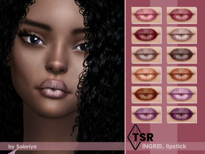 Sims 4 Lipstick Ingrid by soloriya at TSR