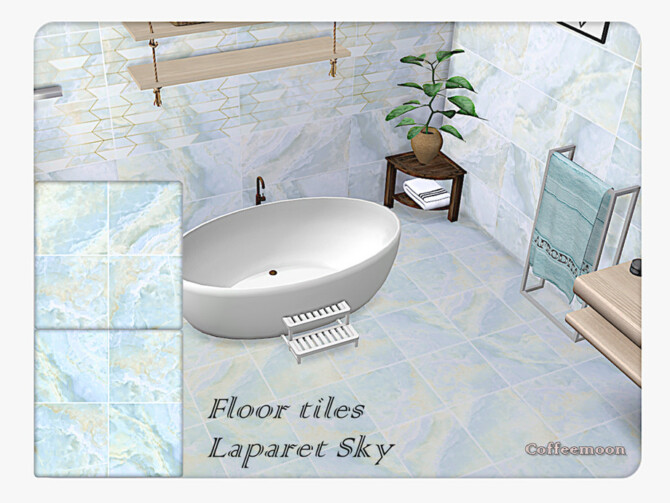 Sims 4 Floor tiles Laparet Sky by Coffeemoon at TSR