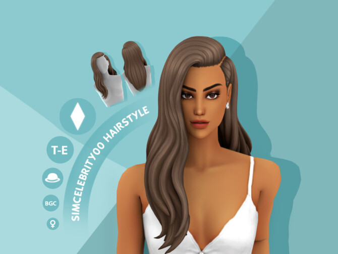 Sims 4 Diana Hairstyle by simcelebrity00 at TSR