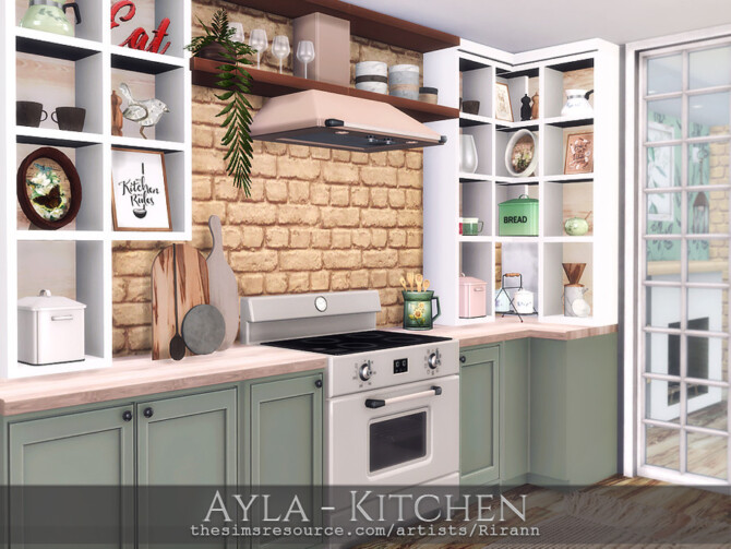 Sims 4 Ayla Kitchen by Rirann at TSR