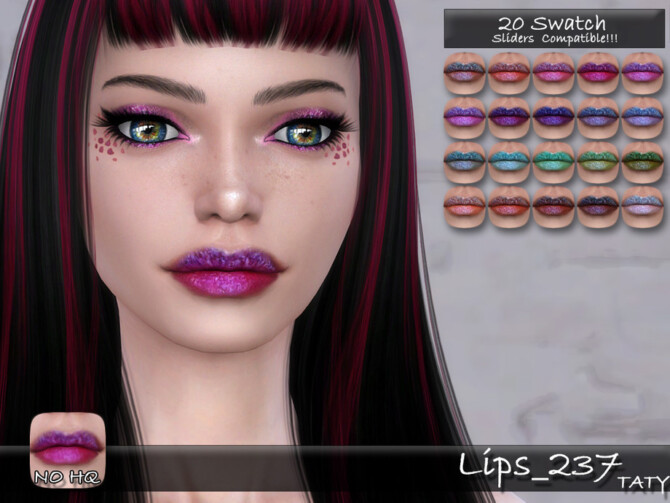 Sims 4 Lips 237 by tatygagg at TSR