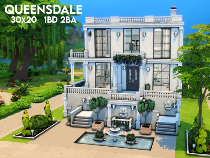 Sims 4 Queensdale house by xogerardine at TSR