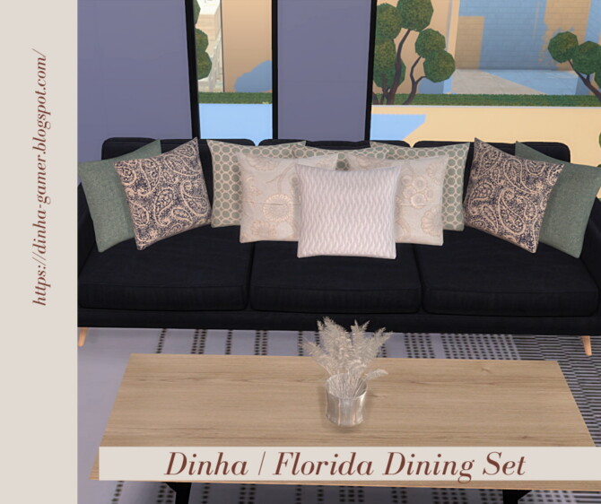 Sims 4 Florida Dining Set at Dinha Gamer