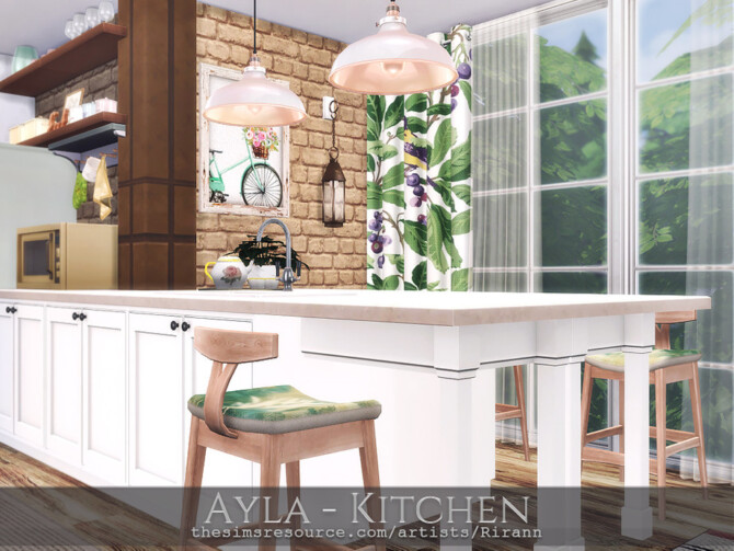 Sims 4 Ayla Kitchen by Rirann at TSR