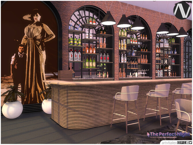 Sims 4 Dimitrescu Dining & Drinking Set by ArtVitalex at TSR
