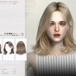 Ivo-Sims Lola Hair Recolor at Aveira Sims 4 » Sims 4 Updates