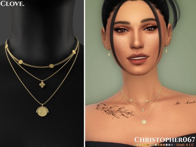 Sims 4 Clove Necklace by Christopher067 at TSR