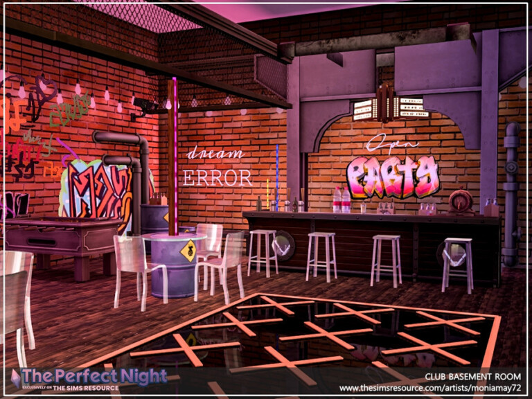 The Perfect Night Club Basement Room by Moniamay72 at TSR » Sims 4 Updates