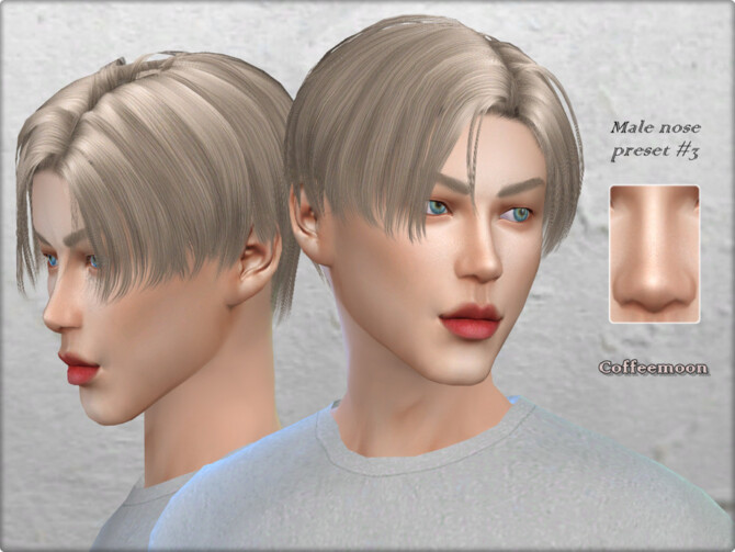 Sims 4 Male nose preset #3 by Coffeemoon at TSR