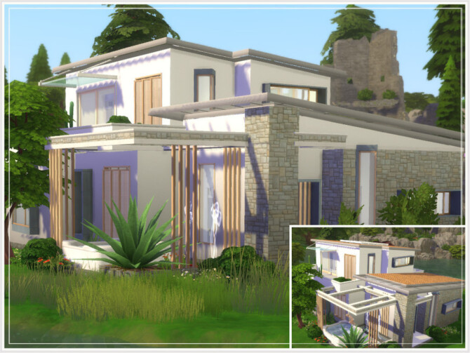 Sims 4 Empty Shell 3 house by philo at TSR