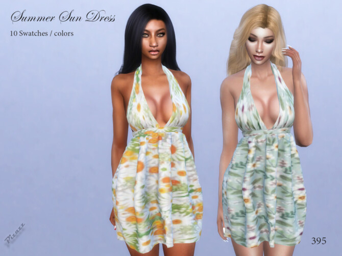 Sims 4 Summer Sun Dress by pizazz at TSR