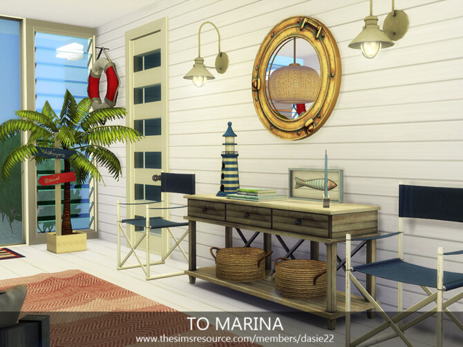 Sims 4 TO MARINA hallway by dasie2 at TSR