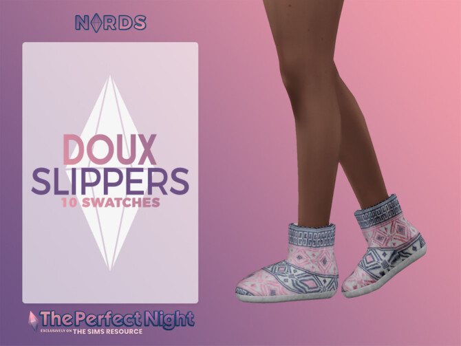 Sims 4 The Perfect Night Doux Slipper Boots by Nords at TSR