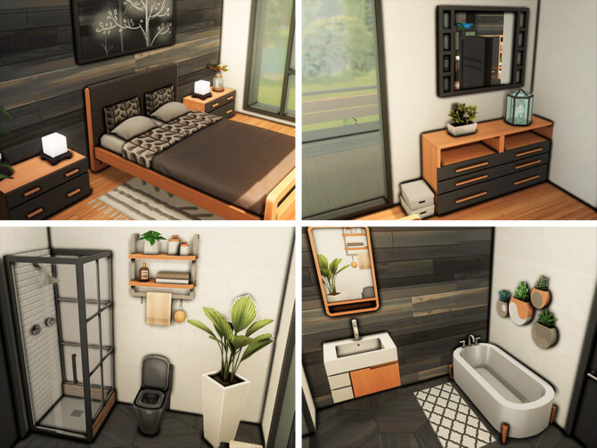 Sims 4 Oak Container by xogerardine at TSR