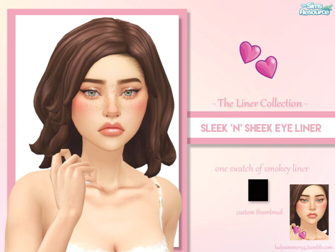 Sims 4 Sleek N Sheek Eyeliner by LadySimmer94 at TSR