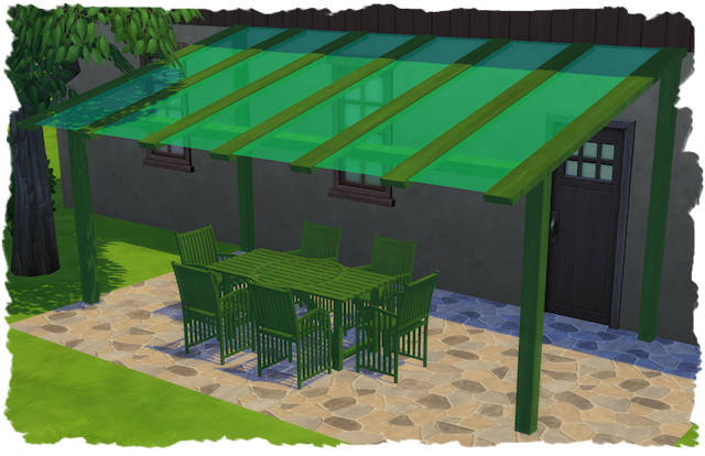 Sims 4 Visa garden set by Chalipo at All 4 Sims