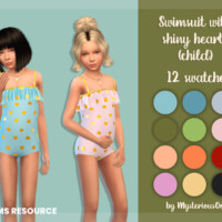 Swimsuit With Shiny Hearts (child) By Mysteriousoo