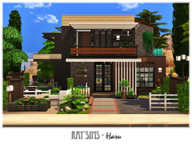 Sims 4 Haru house by Ray Sims at TSR