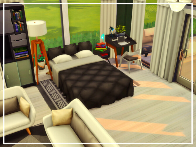 Sims 4 Bachelors Tiny House by simmer adelaina at TSR