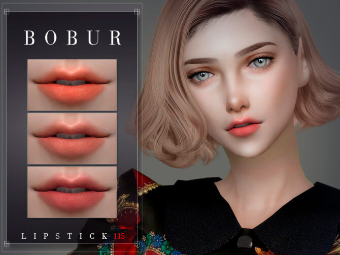 Sims 4 Lipstick 115 by Bobur3 at TSR