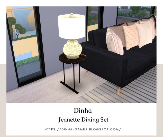 Sims 4 Jeanette Dining Set at Dinha Gamer
