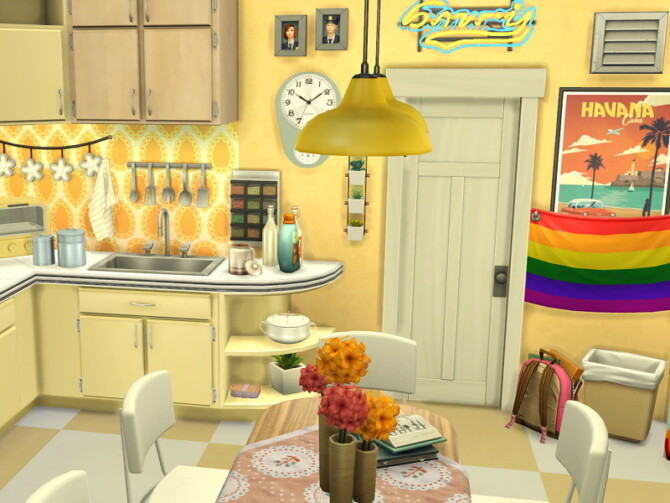 Sims 4 Retro Kitchen by Flubs79 at TSR