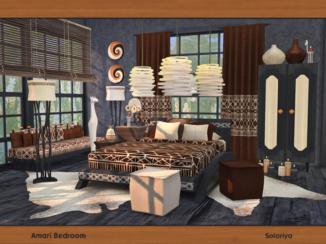 Sims 4 Amari Bedroom by soloriya at TSR