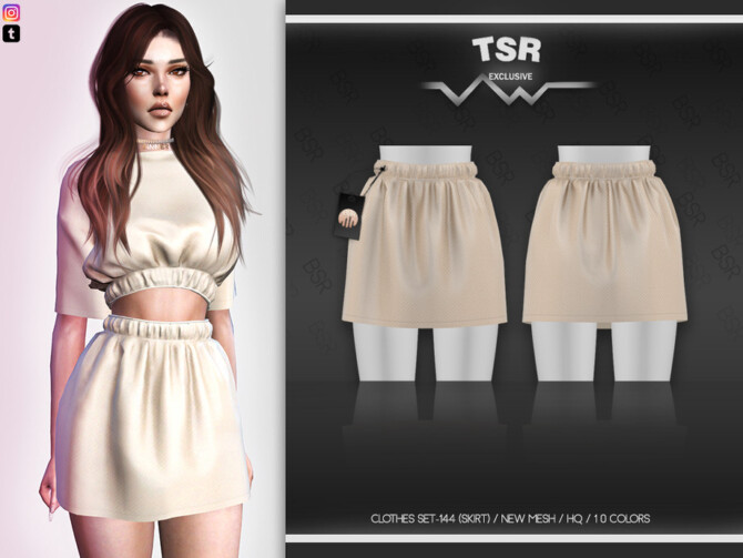 Sims 4 Clothes SET 144 (SKIRT) BD510 by busra tr at TSR