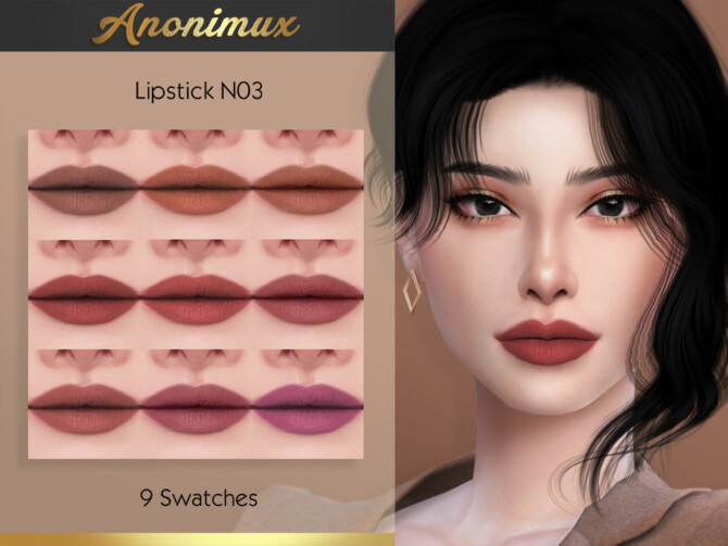 Sims 4 Lipstick N03 by Anonimux Simmer at TSR
