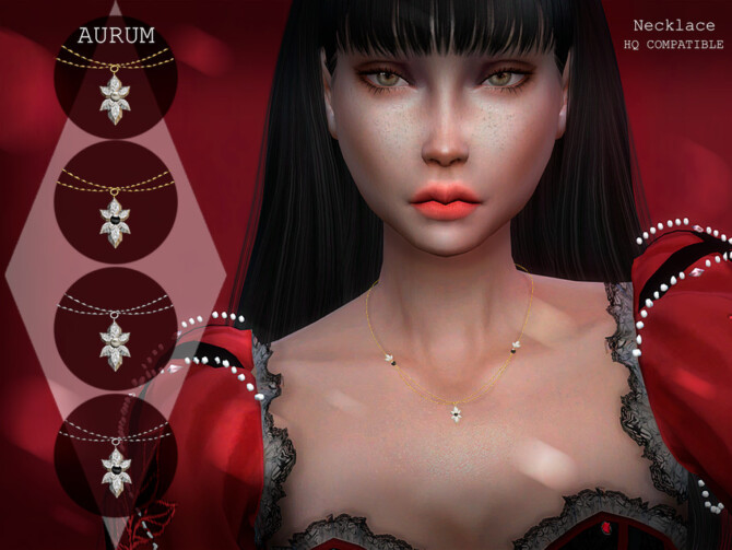 Sims 4 Necklace 001 for females by Aurum at TSR