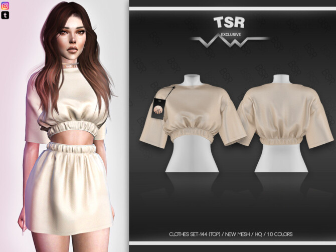 Sims 4 Clothes SET 144 (TOP) BD509 by busra tr at TSR