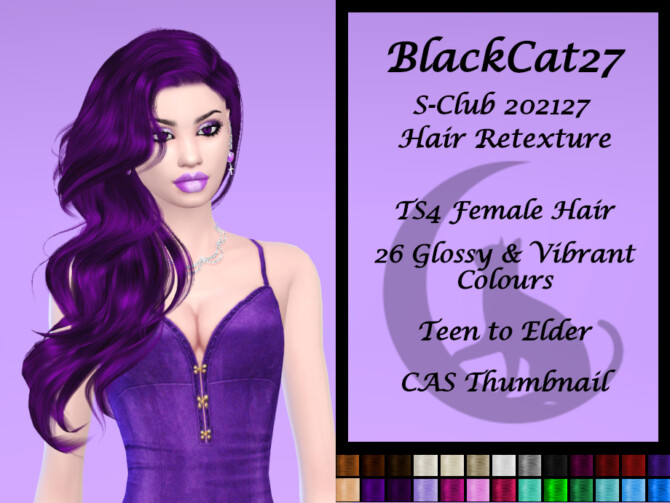 Sims 4 S Club 202127 Hair Retexture by BlackCat27 at TSR